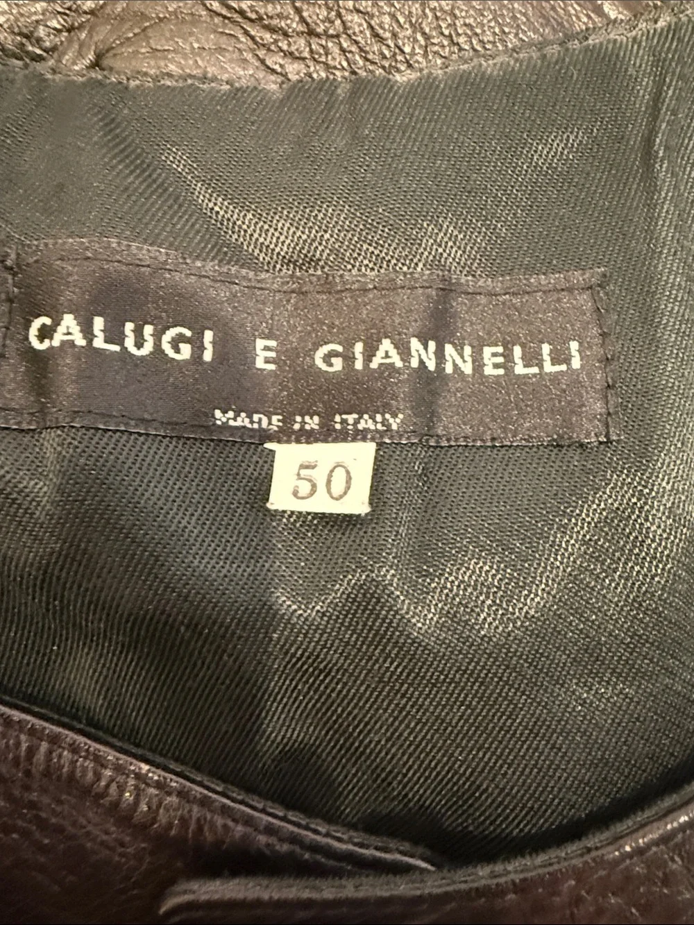 Vintage Black Leather Studded Frog Vest by Claudio G. Giannelli